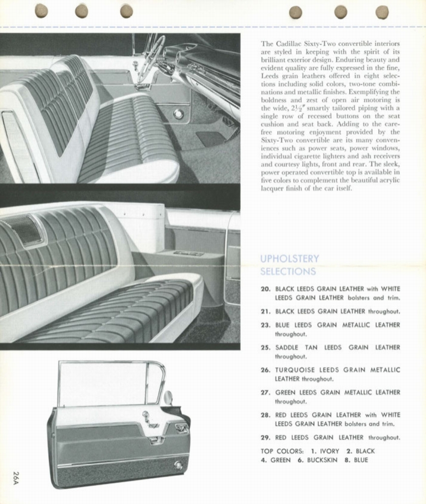 1959 Cadillac Salesmans Data Book Page 77